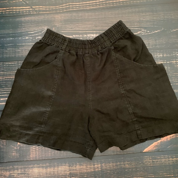 Elizabeth Suzann Pants - Elizabeth Suzann Black High Waist Women Shorts